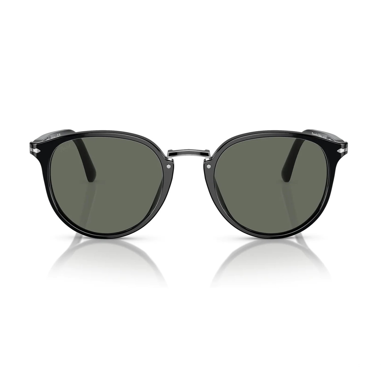 Persol PO 3210S 9531 54 Unisex Oval Siyah Kemik Güneş Gözlüğü