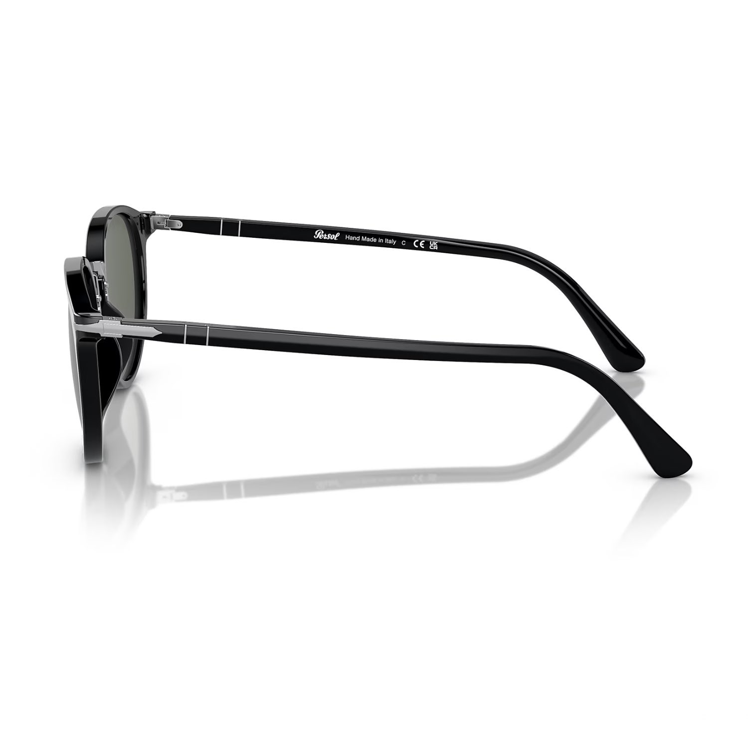 Persol PO 3210S 9531 54 Unisex Oval Siyah Kemik Güneş Gözlüğü
