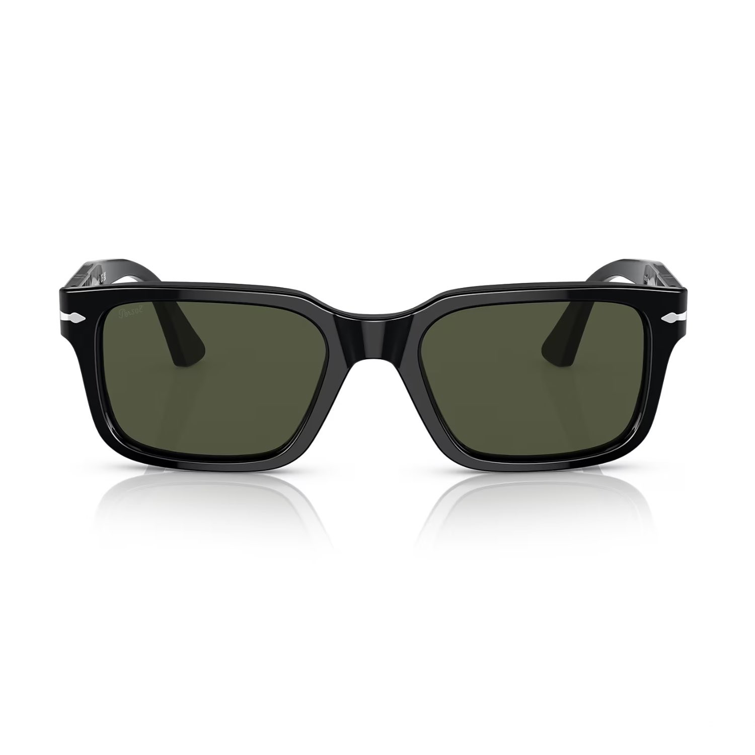 Persol PO 3272S 9531 53 Unisex Dikdörtgen Siyah Kemik Güneş Gözlüğü