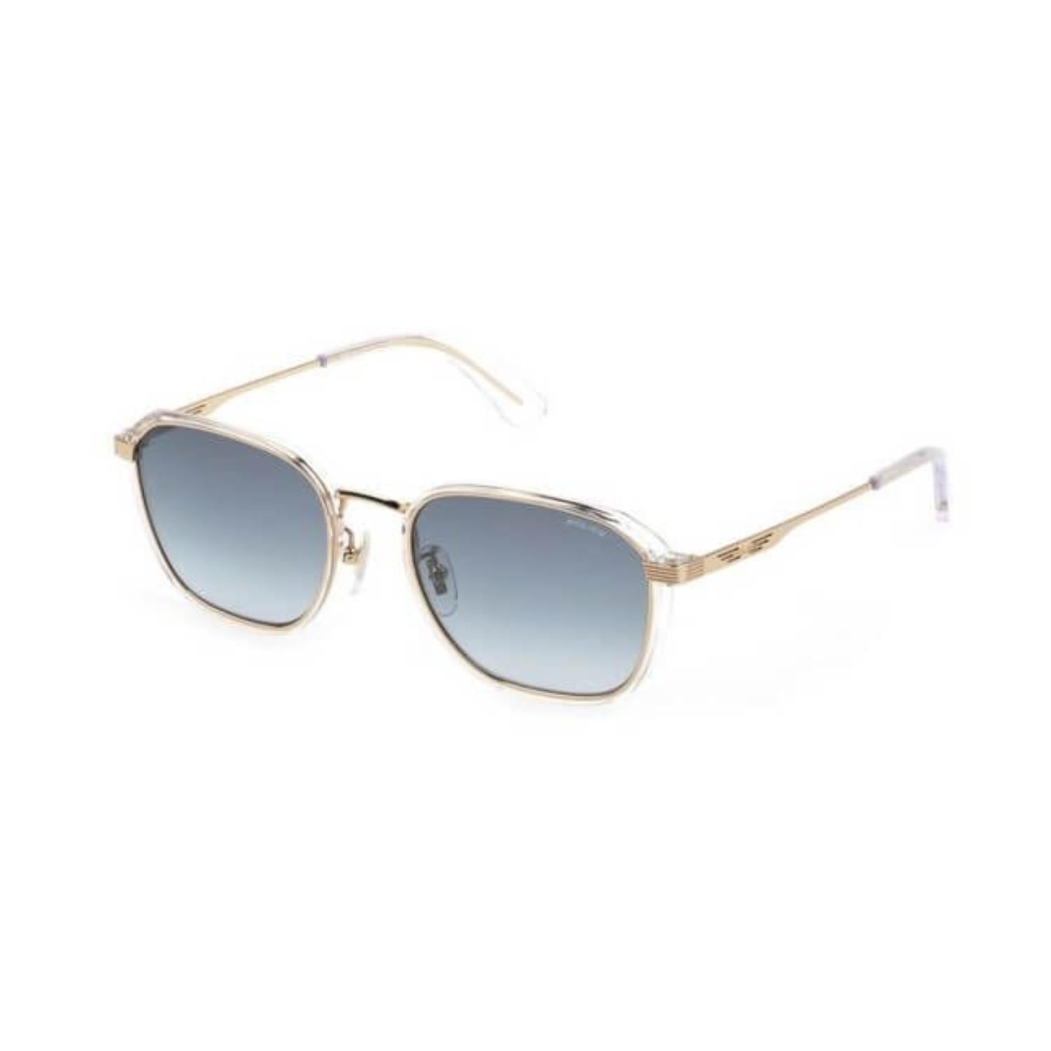 Police SPLL46M 300 53 Unisex Kare Erkek Şeffaf Gold Metal Güneş Gözlüğü