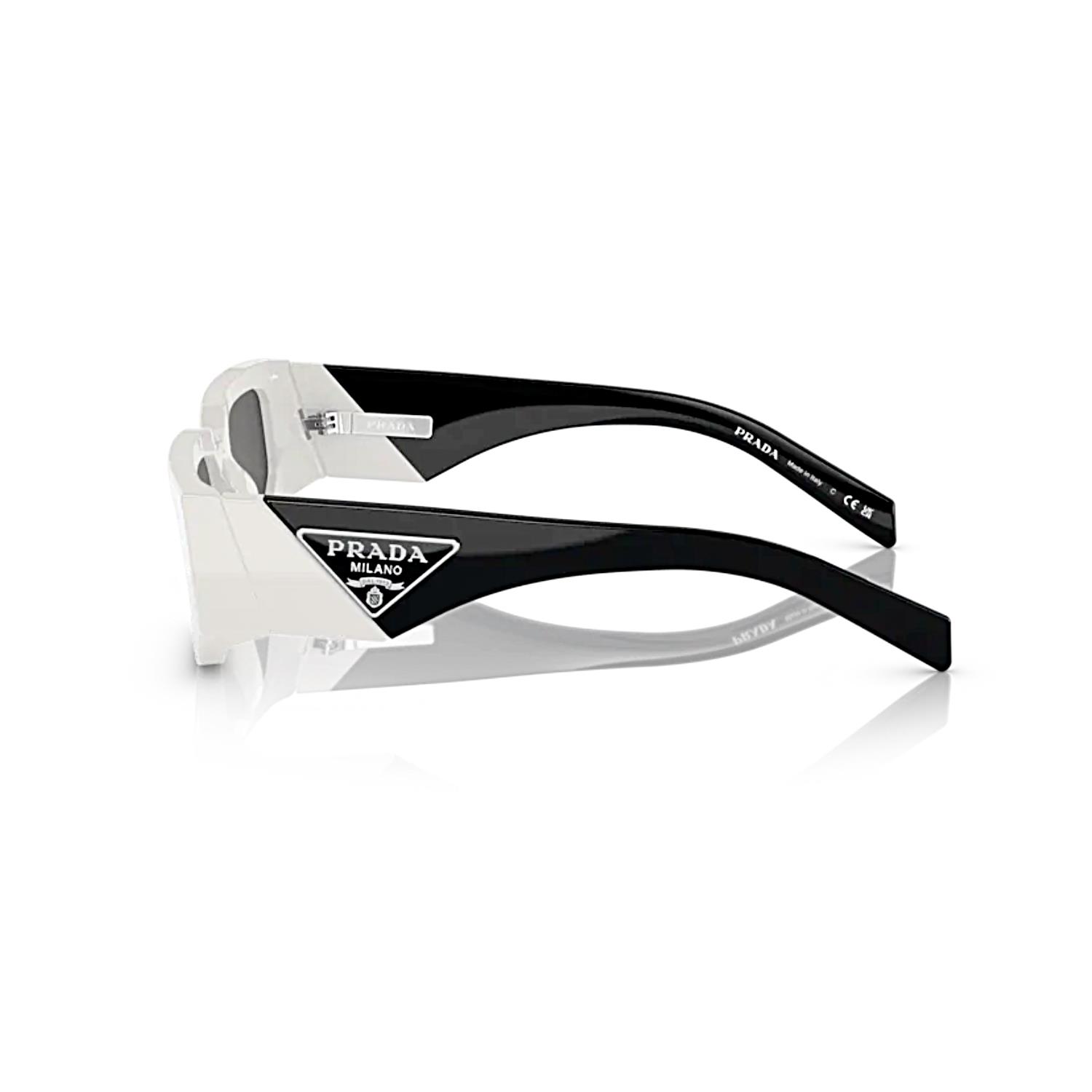 Prada PR 09ZS 1425S0 54 Unisex Dikdörtgen Beyaz Kemik Güneş Gözlüğü