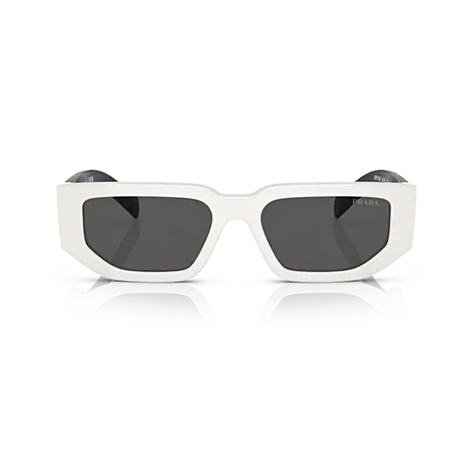 Prada PR 09ZS 1425S0 54 Unisex Dikdörtgen Beyaz Kemik Güneş Gözlüğü