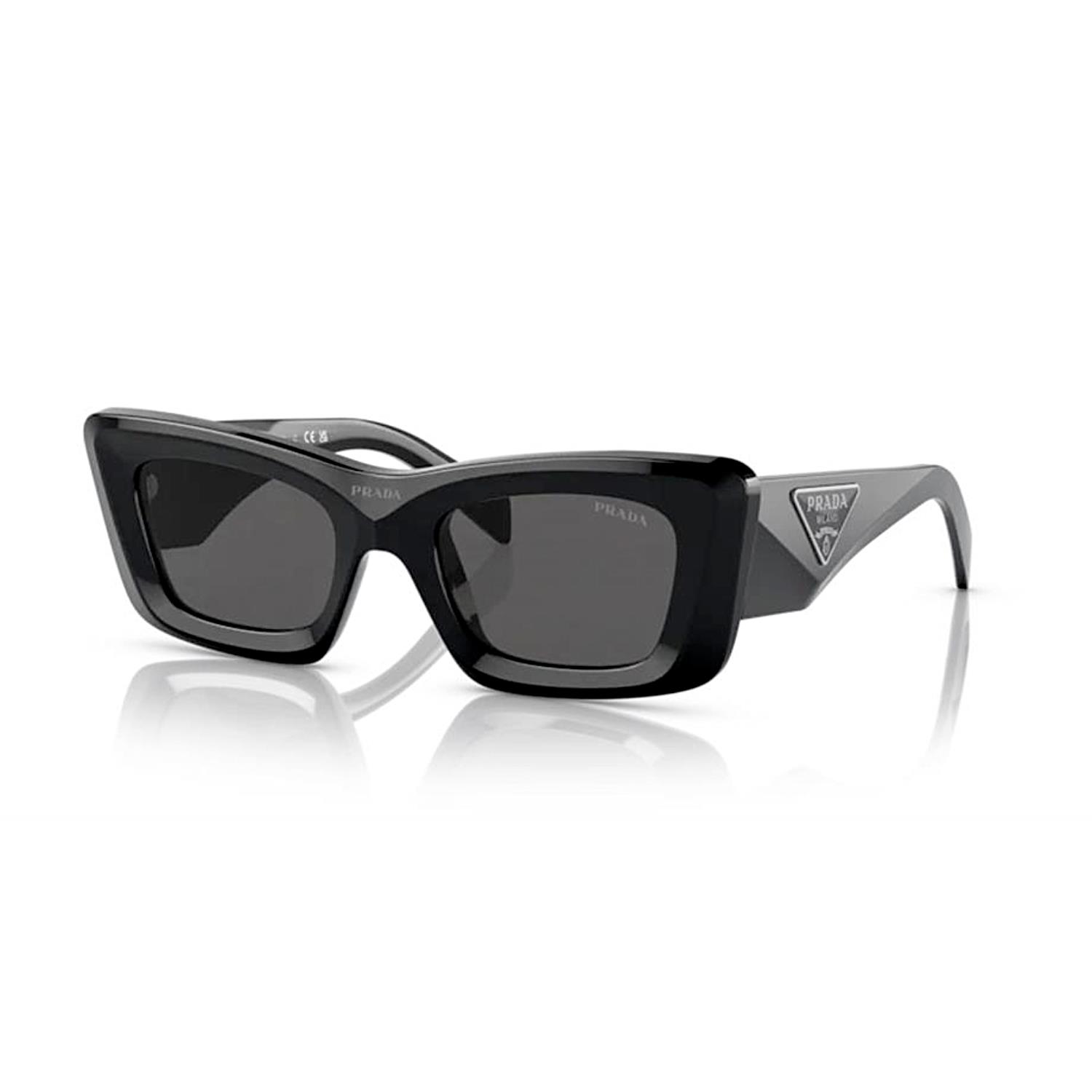 Prada PR 13ZS 1AB5S0 50 Kadın Cat Eye Siyah Kemik Güneş Gözlüğü