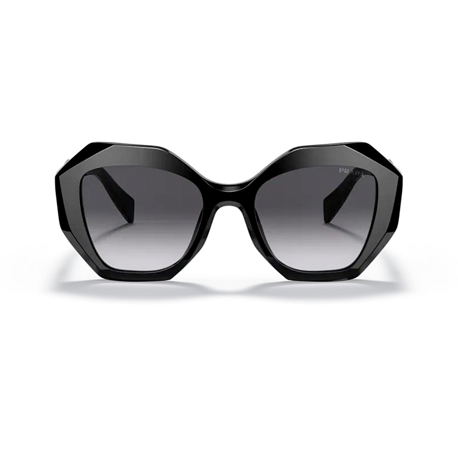 Prada PR 16WS 1AB5D1 53 Kadın Siyah Geometrik Güneş Gözlüğü