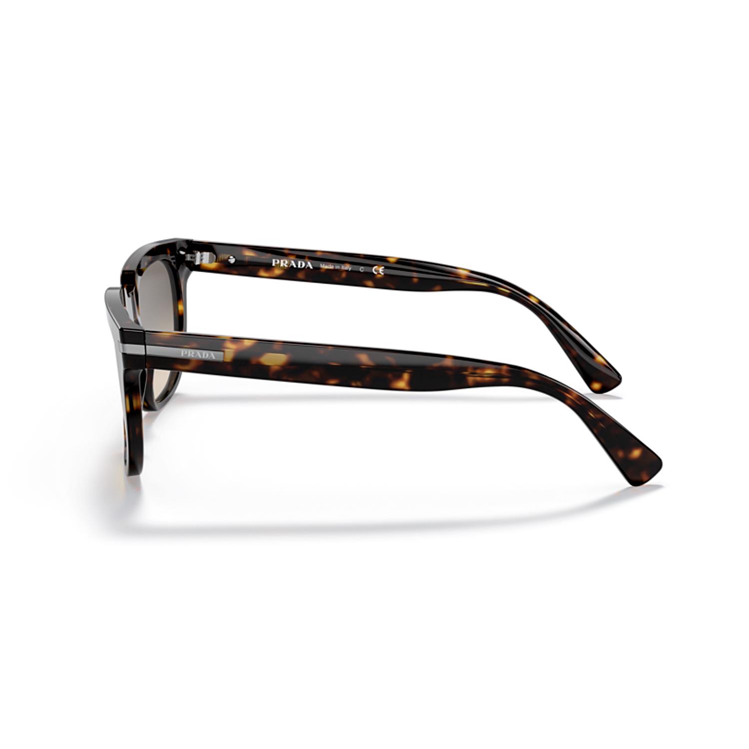 Prada PR 04YS 2AU718 56 Unisex Kare Kahverengi Kemik Güneş Gözlüğü