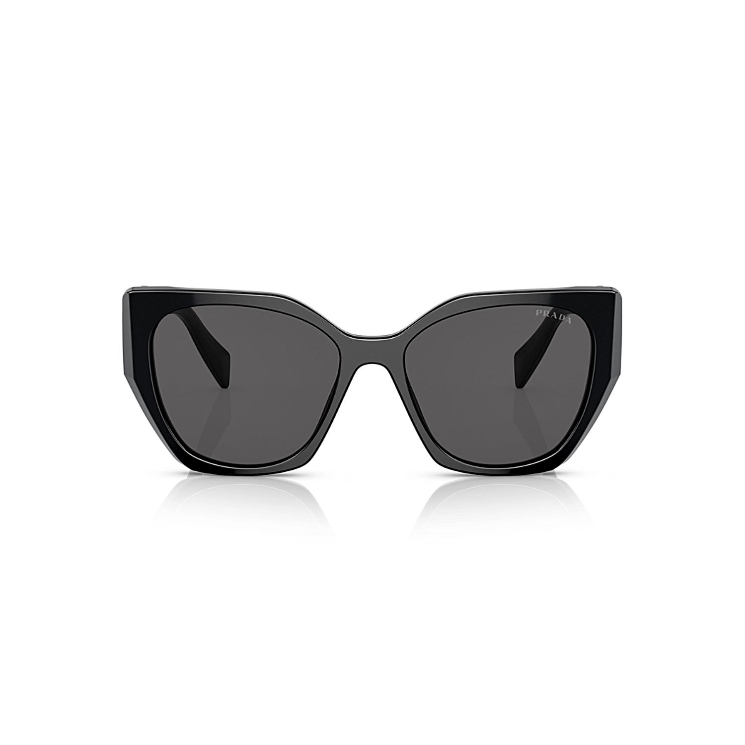 Prada PR 19ZS 1AB5S0 55 Kadın Cat Eye Siyah Kemik Güneş Gözlüğü