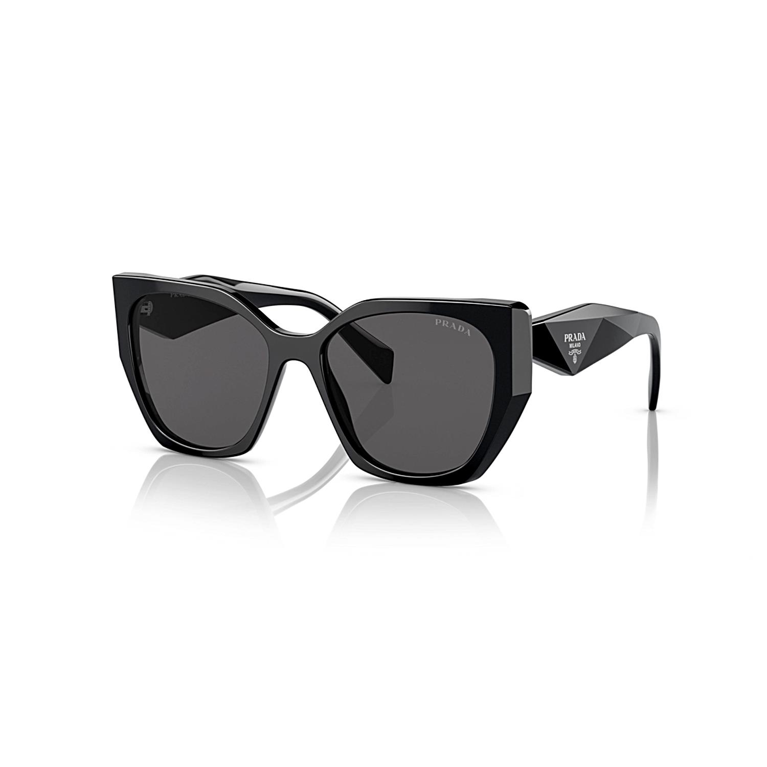Prada PR 19ZS 1AB5S0 55 Kadın Cat Eye Siyah Kemik Güneş Gözlüğü