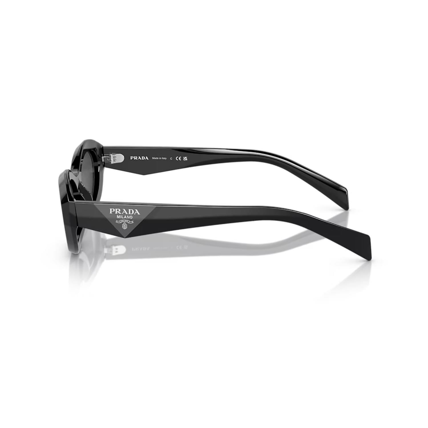 Prada PR 26ZS 16K08Z 55 Kadın Oval Siyah Kemik Güneş Gözlüğü