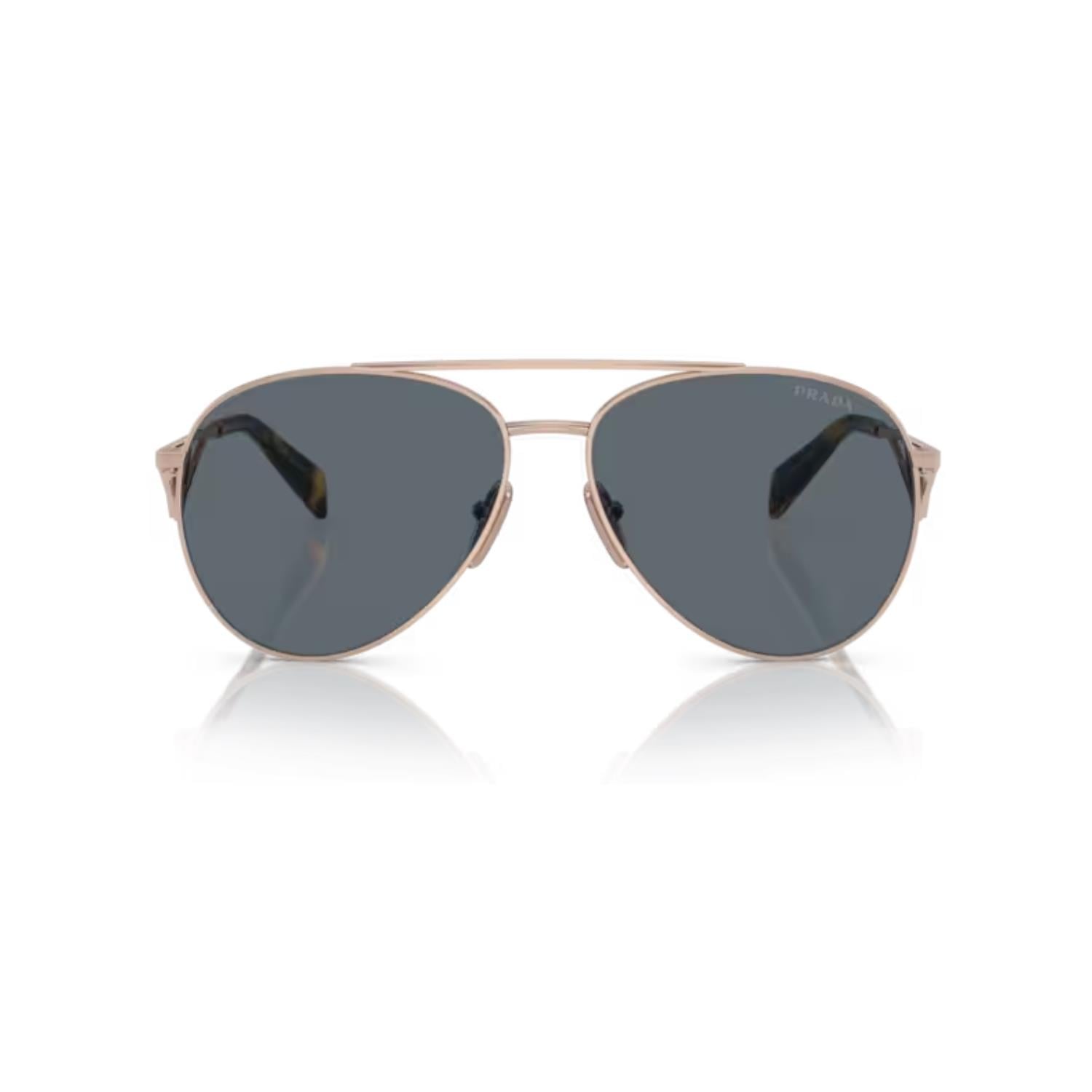 Prada PR 73ZS SVF09T 58 Kadın Damla Rose Gold Metal Güneş Gözlüğü