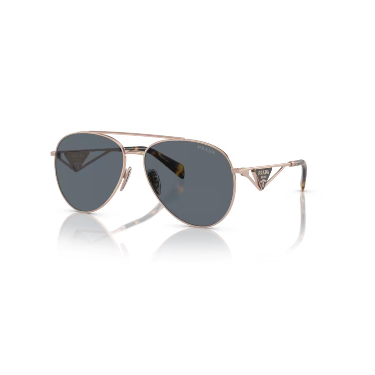 Prada PR 73ZS SVF09T 58 Kadın Damla Rose Gold Metal Güneş Gözlüğü