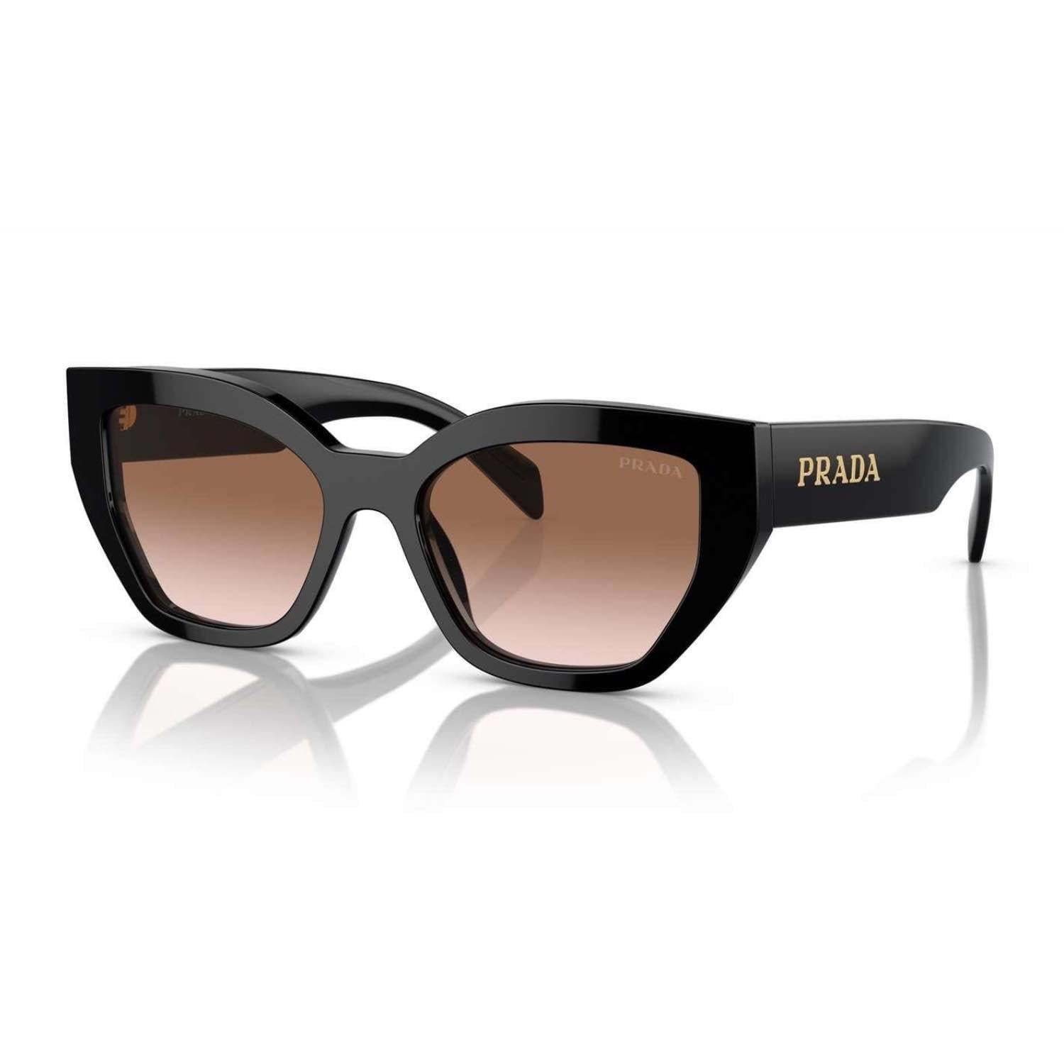 Prada PR A09S 1AB0A6 53 Kadın Geometrik Füme Kemik Güneş Gözlüğü