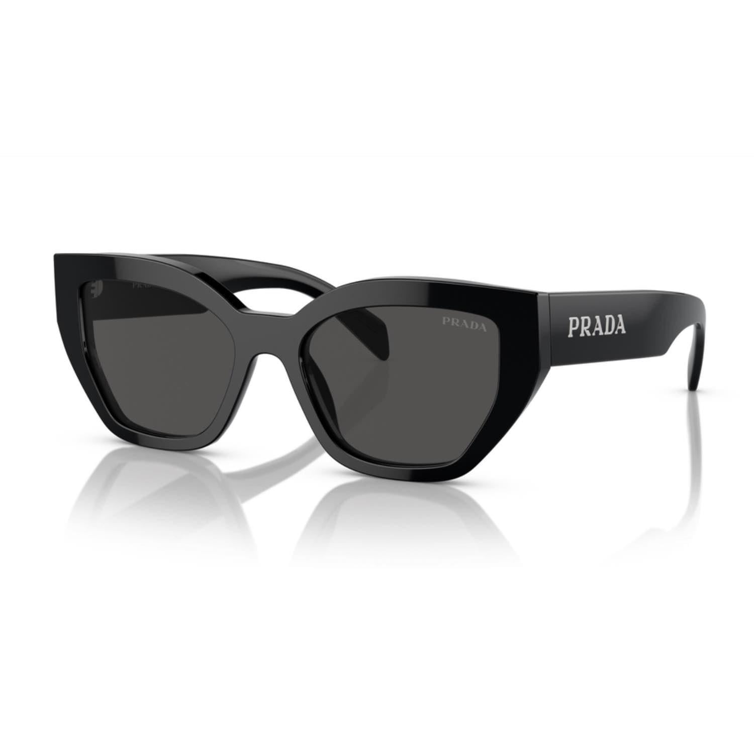 Prada PR A09S 1AB5S0 53 Kadın Geometrik Füme Kemik Güneş Gözlüğü