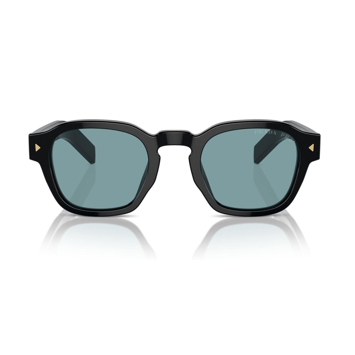 Prada PR A16S 16K04D 49 Unisex Polarize Geometrik Siyah Kemik Güneş Gözlüğü