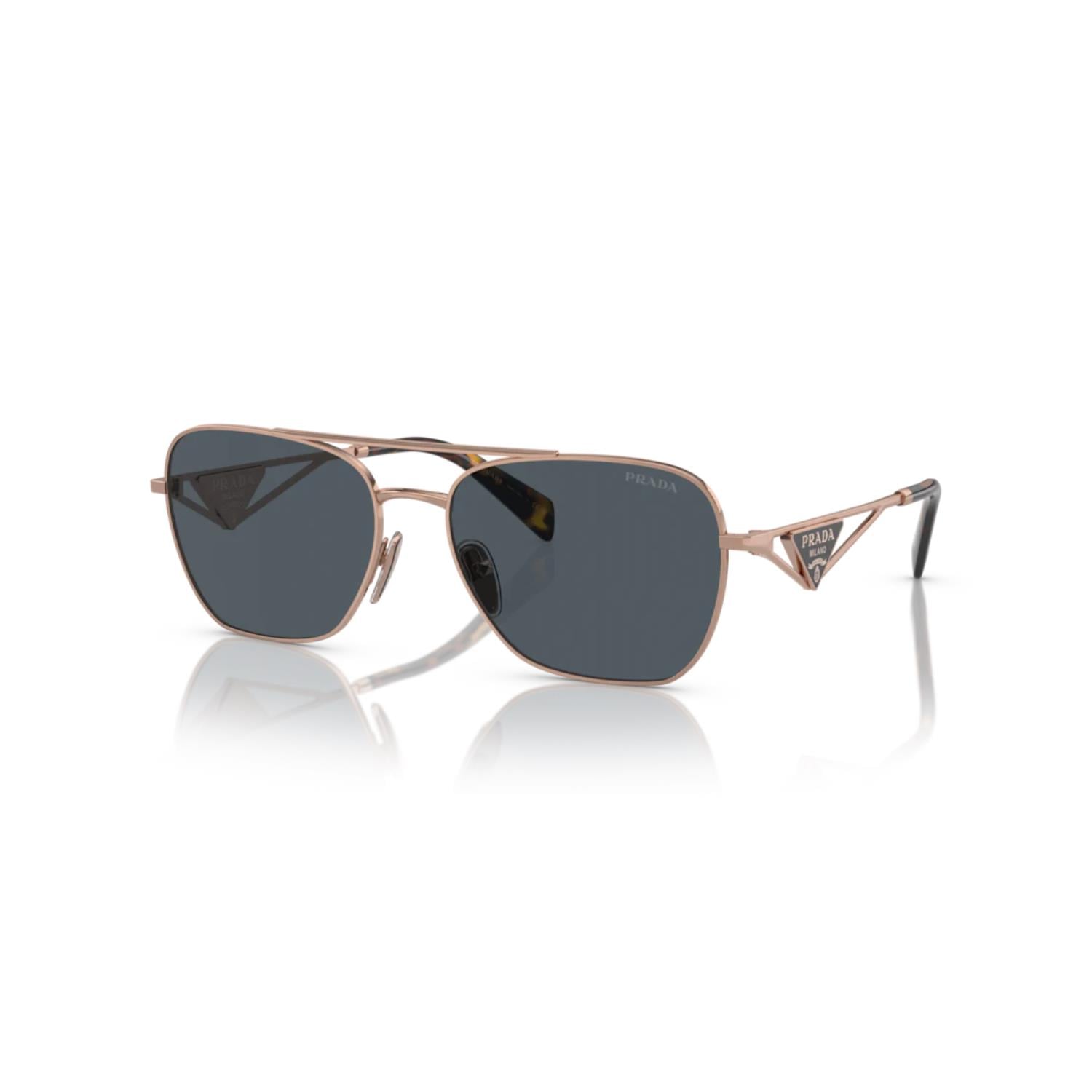 Prada PR A50S SVF09T 59 Kadın Oval Gold Metal Güneş Gözlüğü