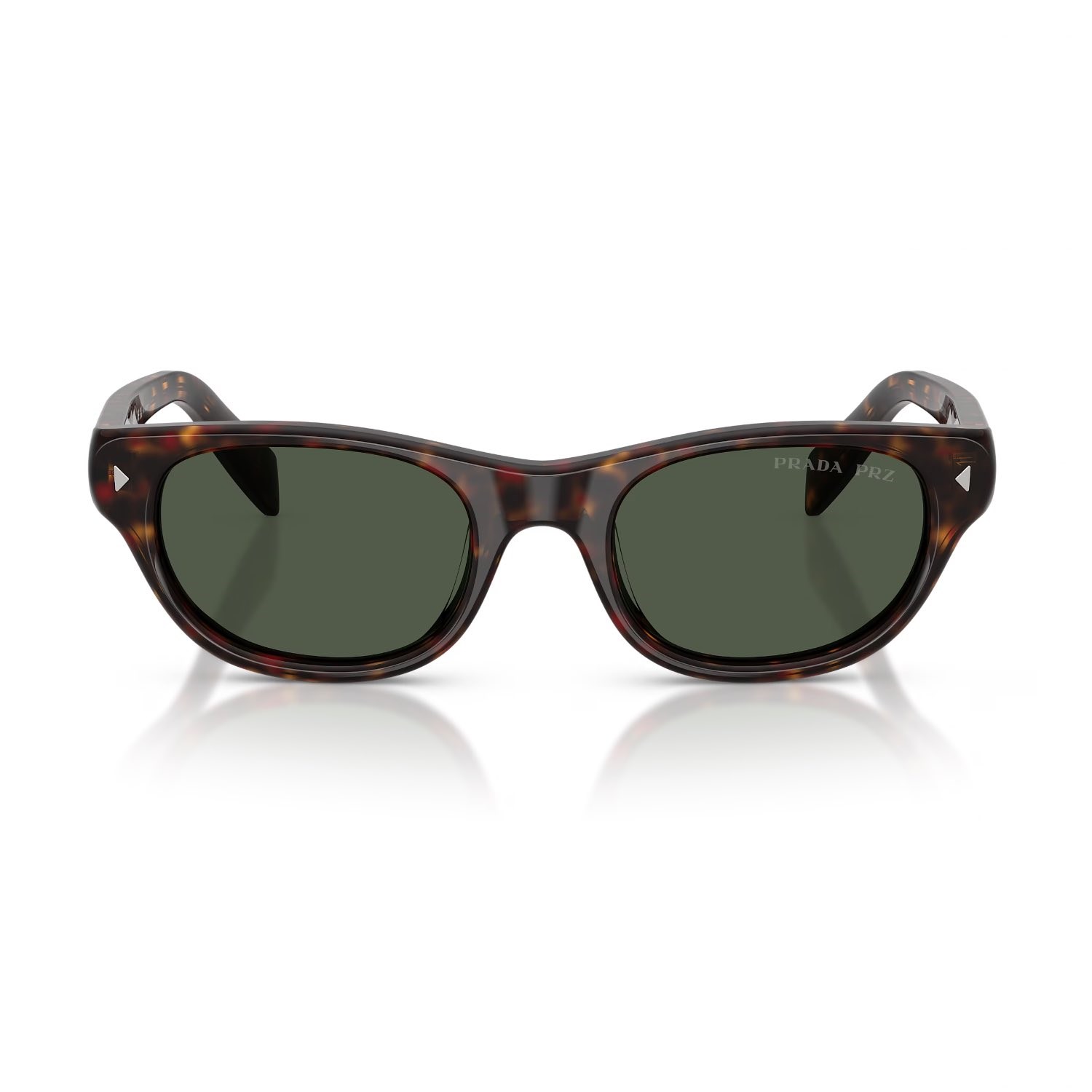 Prada PR C08S 17N90V 50 Kadın Polarize Cat Eye Kırçıllı Kahverengi Kemik Güneş Gözlüğü