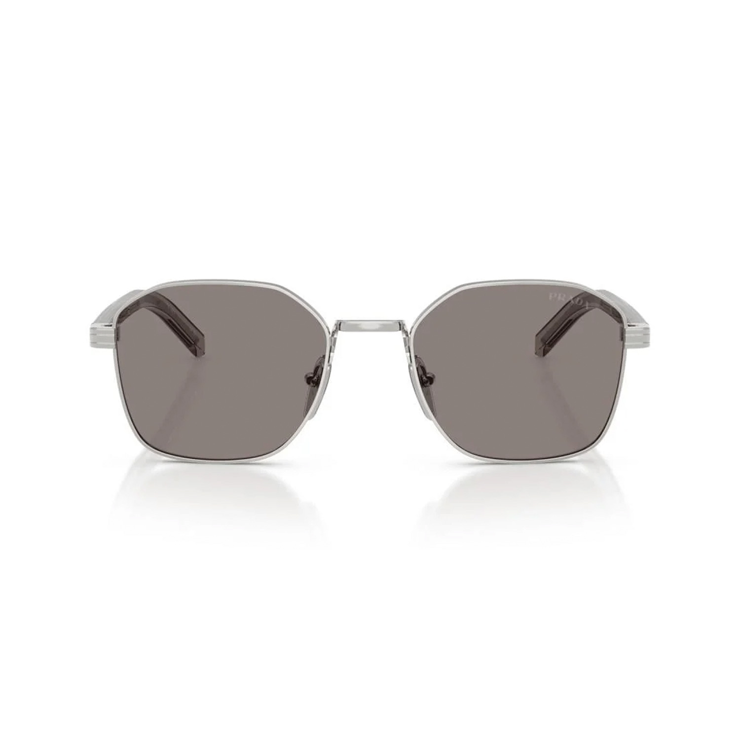 Prada PR C50S 1BC80Q 51 Unisex Geometrik Gümüş Metal Güneş Gözlüğü