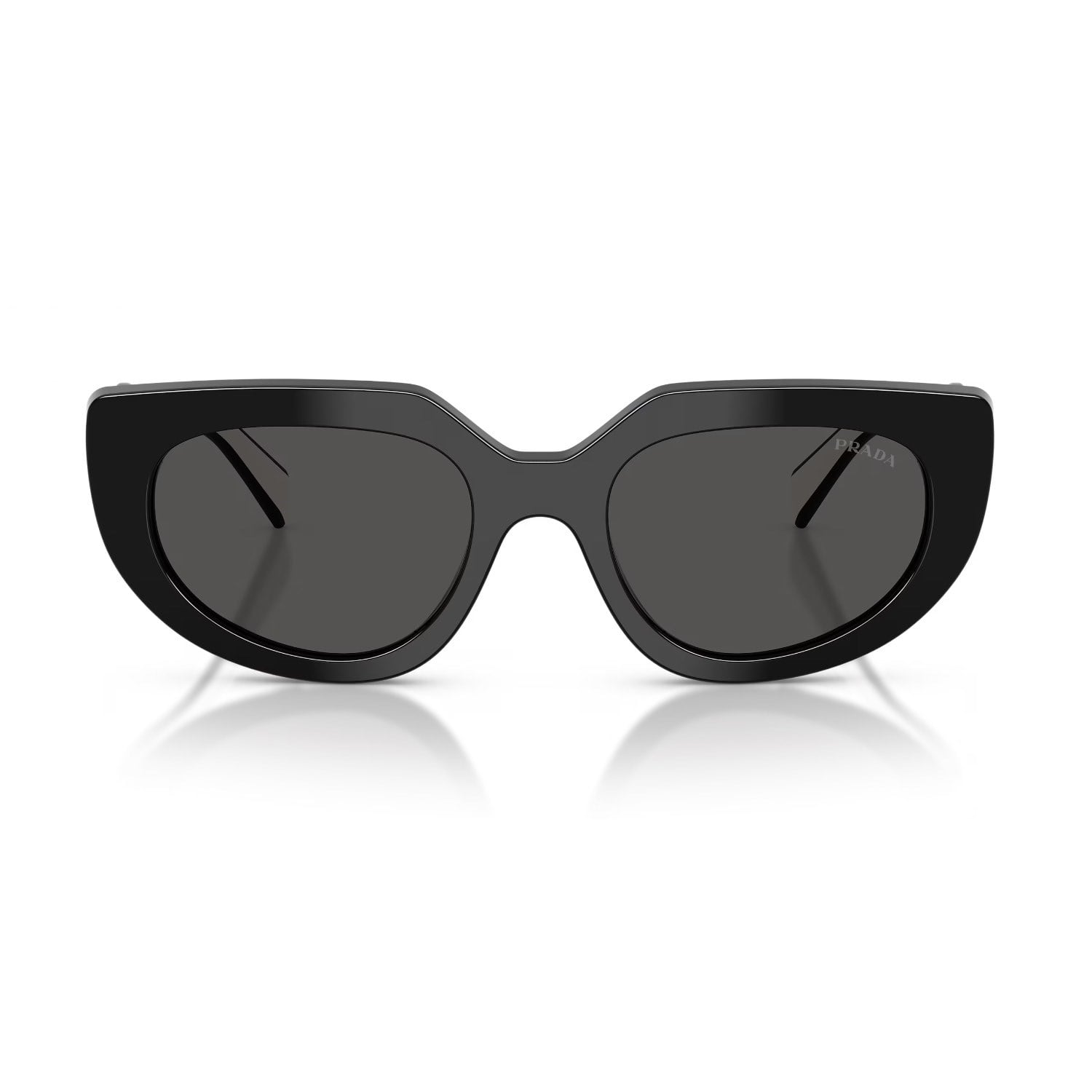 Prada PR D02S 20G08Z 53 Kadın Oval Siyah Kemik Güneş Gözlüğü