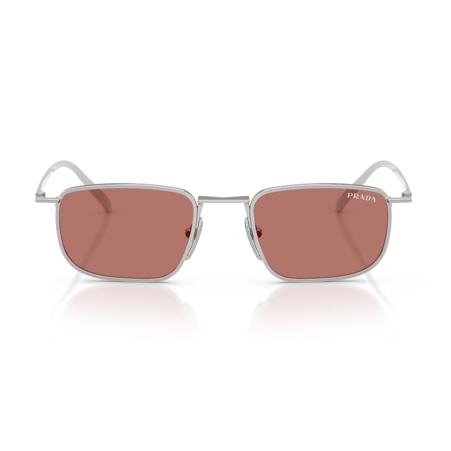 Prada PR D52S 1BC80W 49 Erkek Kare Gümüş Metal Güneş Gözlüğü