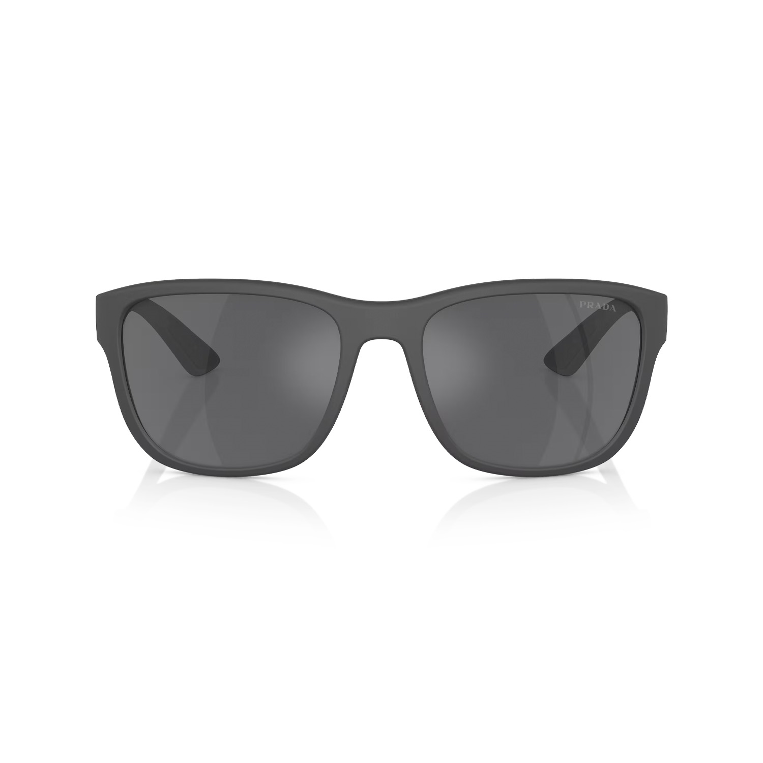 Prada PS 01US UFK5L0 59 Linea Rossa Erkek Dikdörtgen Aynalı Gri Kemik Güneş Gözlüğü
