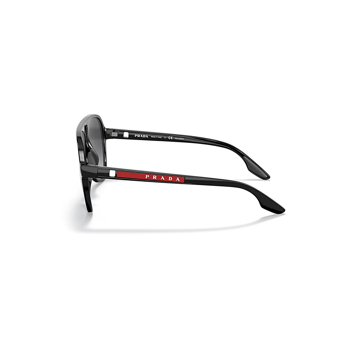 Prada PS 06WS 1AB06G 59 Linea Rossa Erkek Damla Polarize Siyah Kemik Güneş Gözlüğü