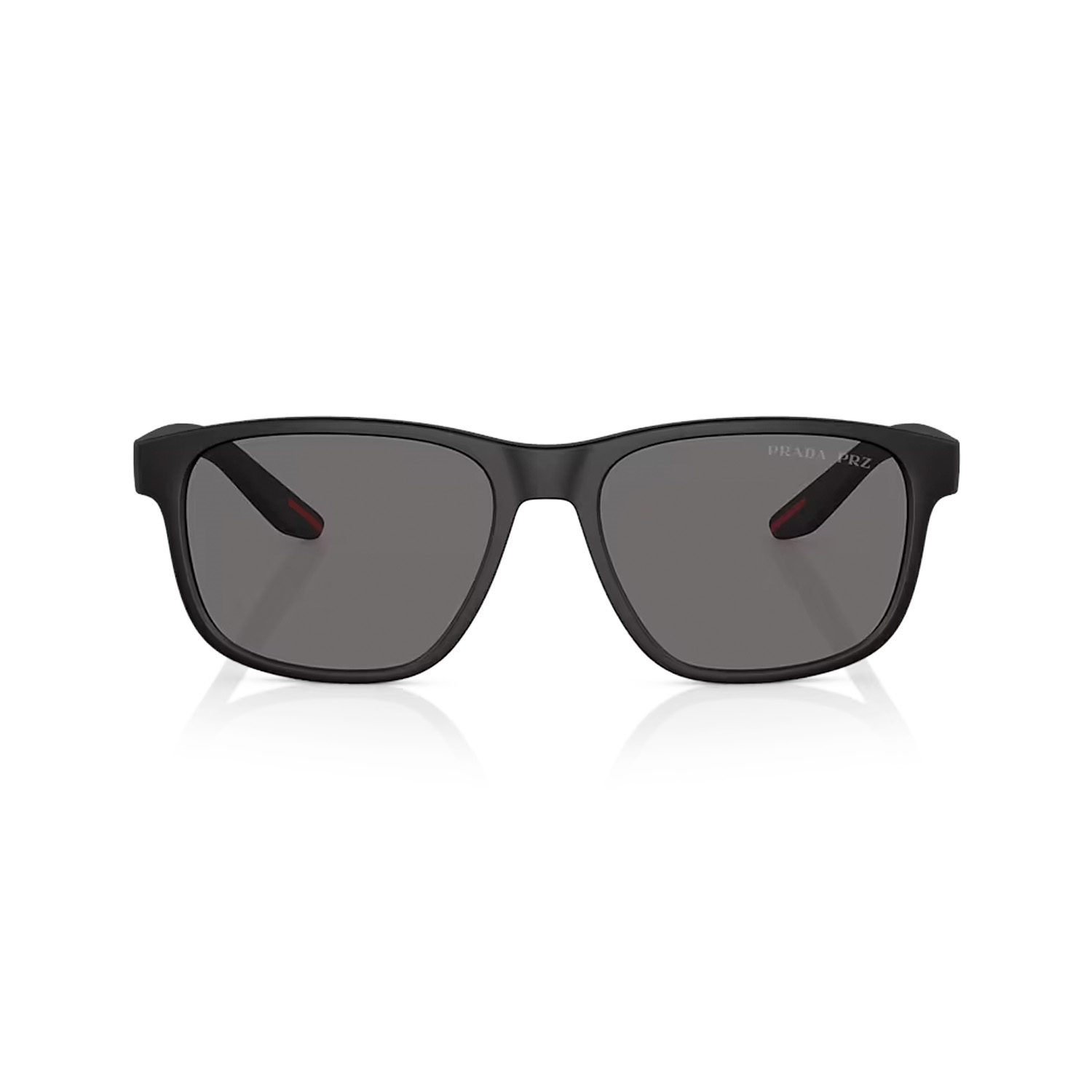 Prada PS 06YS DG002G 56 Linea Rossa Erkek Polarize Siyah Dikdörtgen Kemik Güneş Gözlüğü