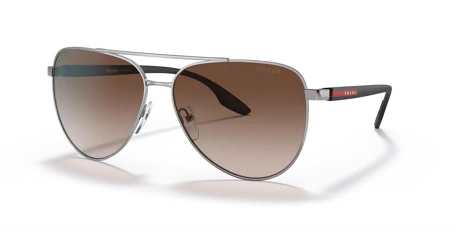 Prada PS 52WS 5AV02P 61 Erkek Damla Gri Metal Güneş Gözlüğü