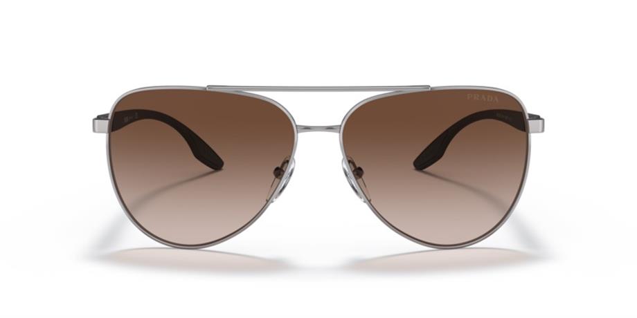 Prada PS 52WS 5AV02P 61 Erkek Damla Gri Metal Güneş Gözlüğü
