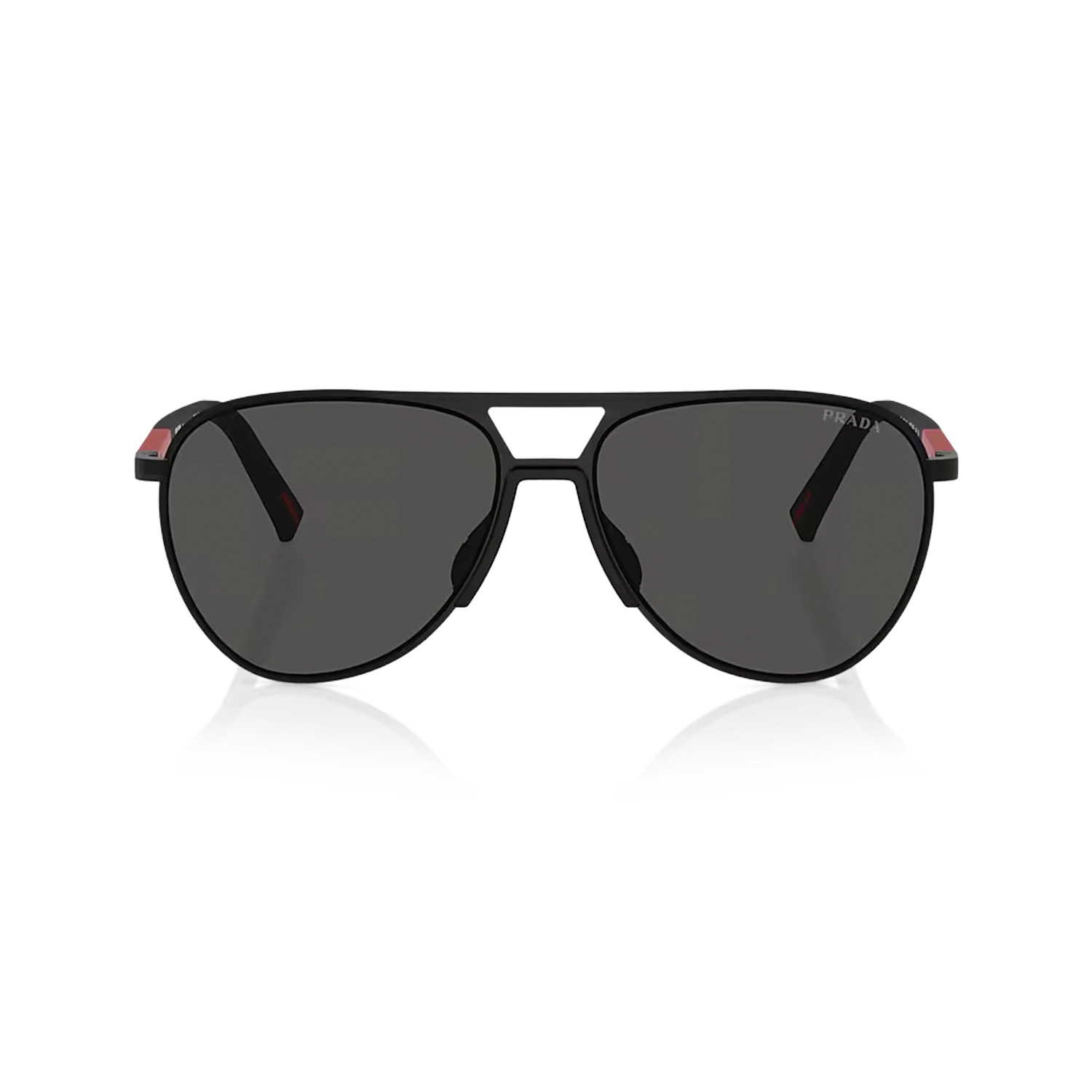 Prada PS 53ZS 1BO06F 59 Linea Rossa Erkek Damla Siyah Metal Güneş Gözlüğü