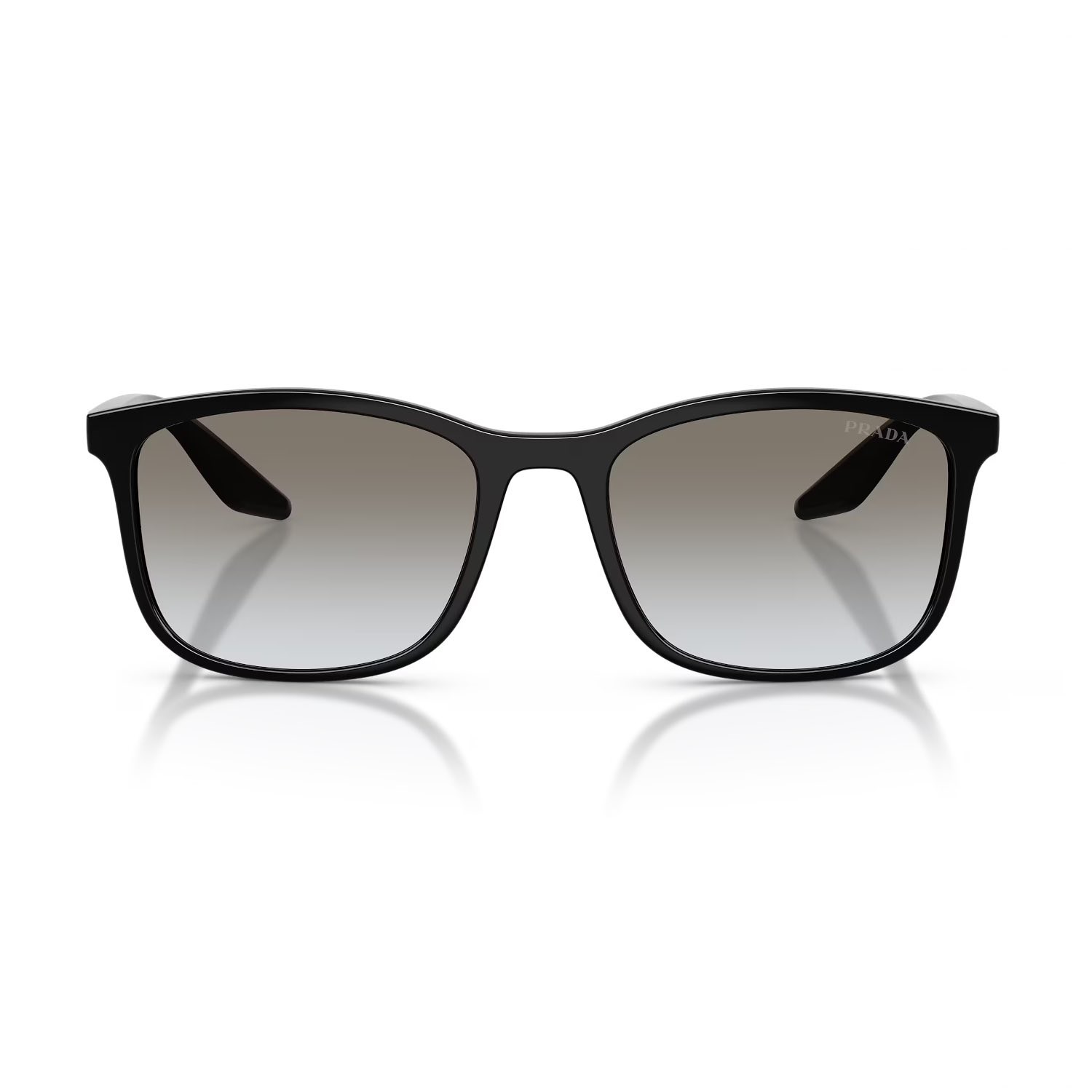 Prada PS A08S 1AB0A7 56 Linea Rossa Erkek Kare Siyah Kemik Güneş Gözlüğü