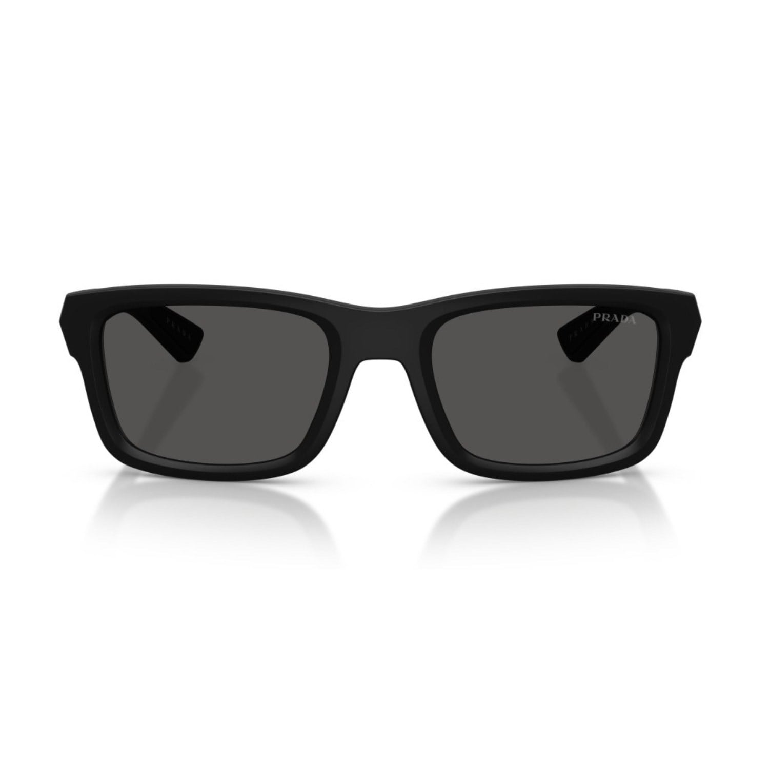 Prada PS B10S 1BO08Z 54 Linea Rossa Unisex Dikdörtgen Siyah Kemik Güneş Gözlüğü