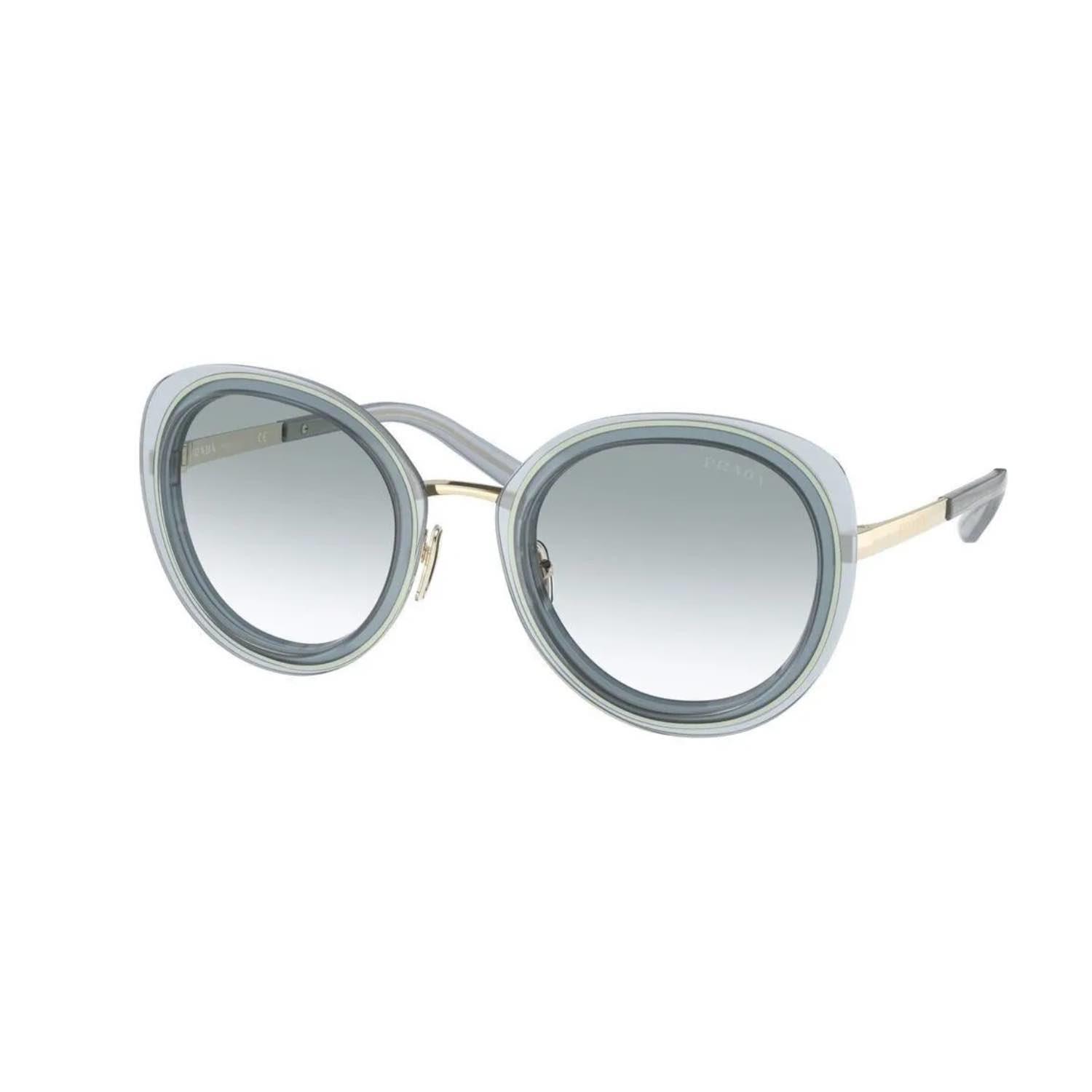 Prada SPR 54Y 06Y03O 54 Kadın Mavi Oval Güneş Gözlüğü