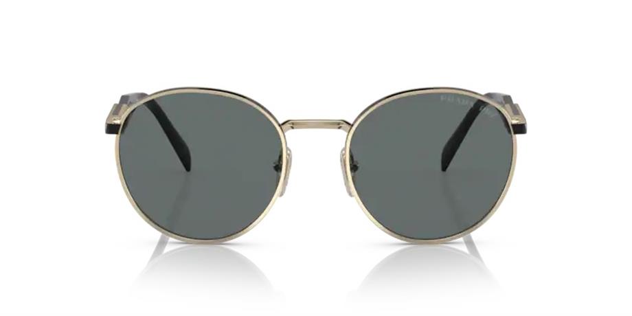 Prada SPR 56Z AAV5Z1 54 Unisex Oval Gri Metal Güneş Gözlüğü