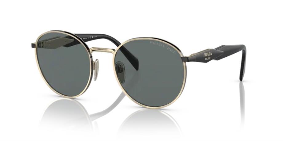 Prada SPR 56Z AAV5Z1 54 Unisex Oval Gri Metal Güneş Gözlüğü