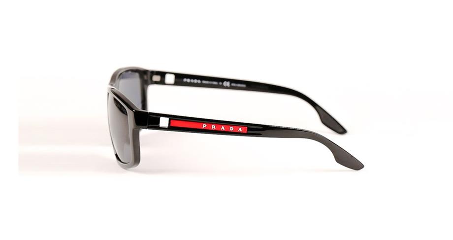 Prada SPS 02XS 1AB02G 60 Erkek Dikdörtgen Siyah Kemik Güneş Gözlüğü