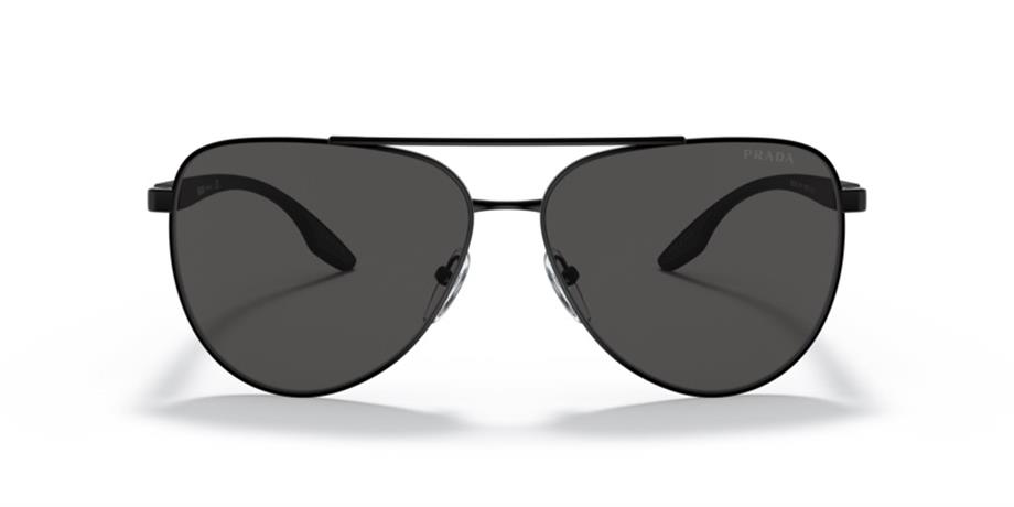 Prada SPS 52W 1BO06F 61 Erkek Damla Siyah Metal Güneş Gözlüğü