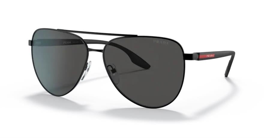 Prada SPS 52W 1BO06F 61 Erkek Damla Siyah Metal Güneş Gözlüğü