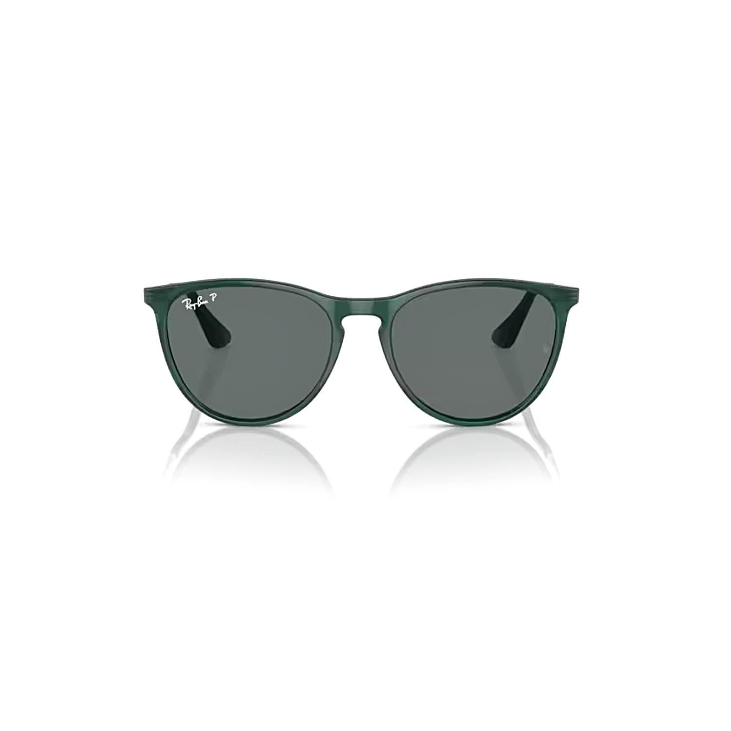 Ray-Ban Junior RJ 9060S 713081 50 Erika Polarize Çocuk Oval Yeşil Kemik Güneş Gözlüğü