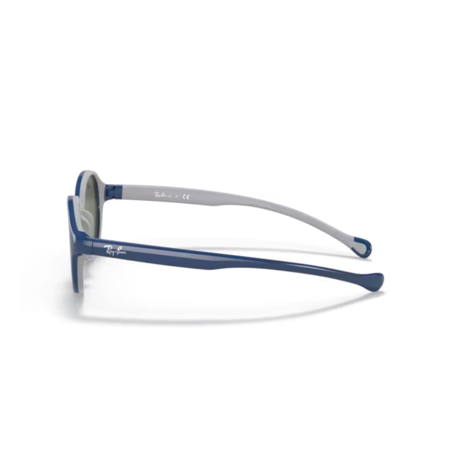 Ray-Ban Junior Rj 9075 S 709671 39 Çocuk Yuvarlak Mavi Kemik Güneş Gözlüğü