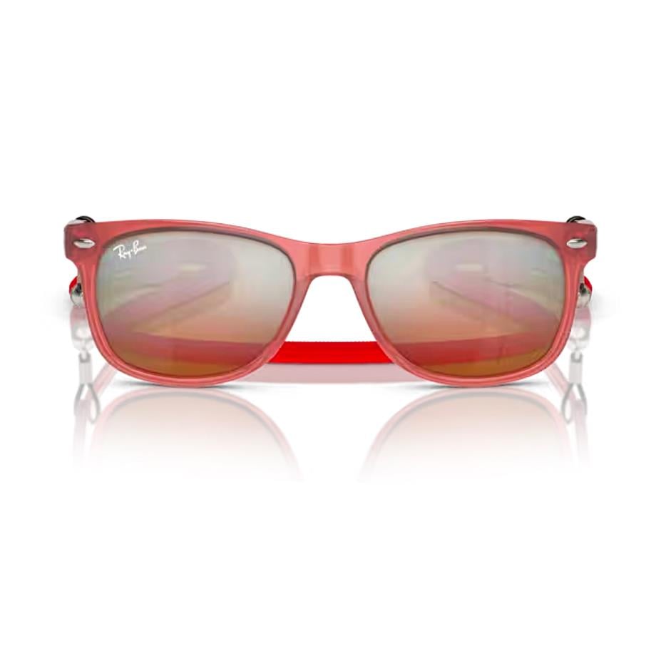 Ray-Ban Junior RJ 9052S 7145A8 47 Çocuk Aynalı Kırmızı Kemik  Güneş Gözlüğü