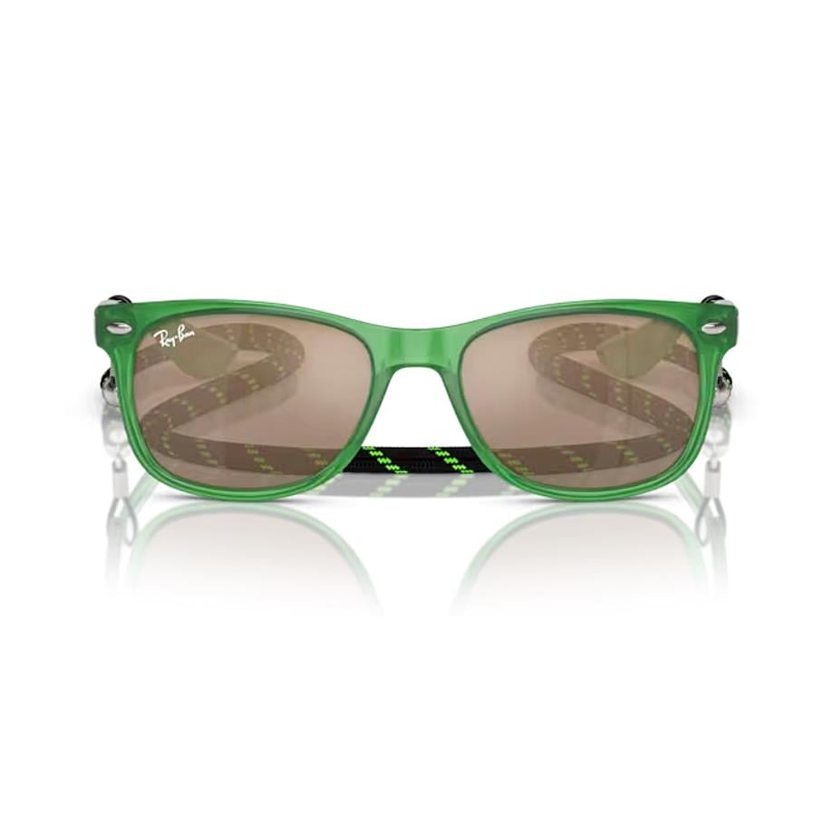 Ray-Ban Junior RJ 9052S 71465A 47 Çocuk Aynalı Yeşil Kemik Güneş Gözlüğü