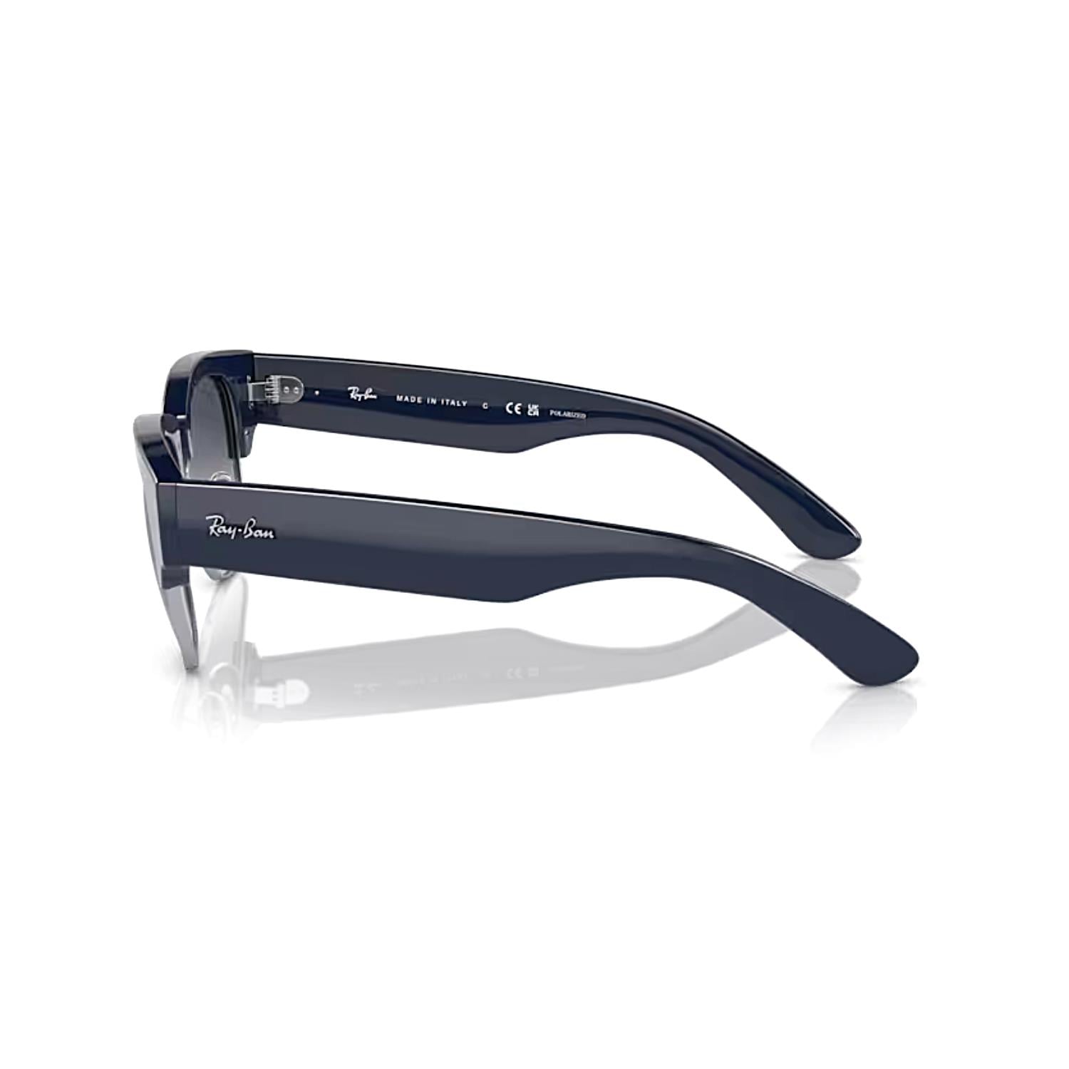 Ray Ban RB 0316S 136678 53 Mega Clubmaster Polarize Unisex Kare Lacivert Kemik Güneş Gözlüğü