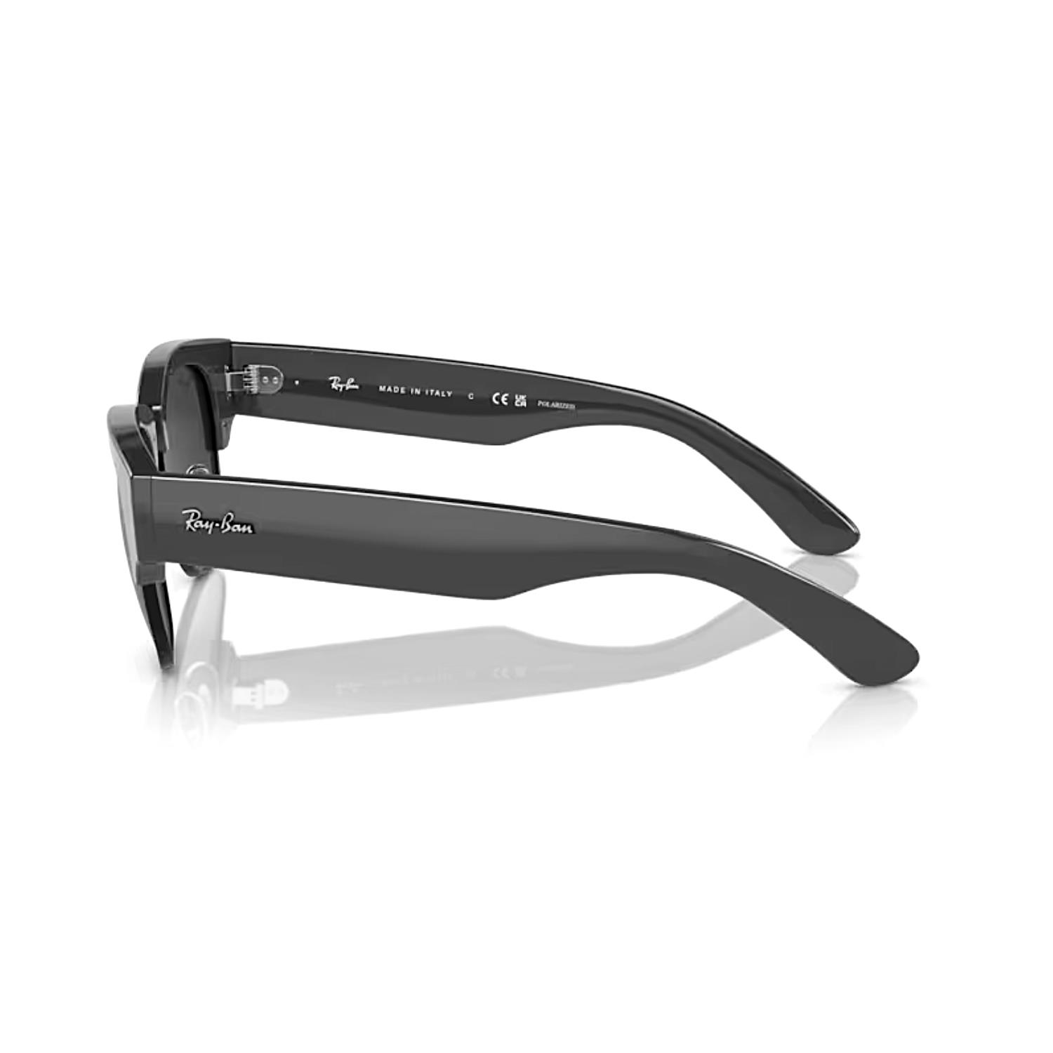 Ray Ban RB 0316S 136748 53 Mega Clubmaster Polarize Unisex Kare Siyah Kemik Güneş Gözlüğü