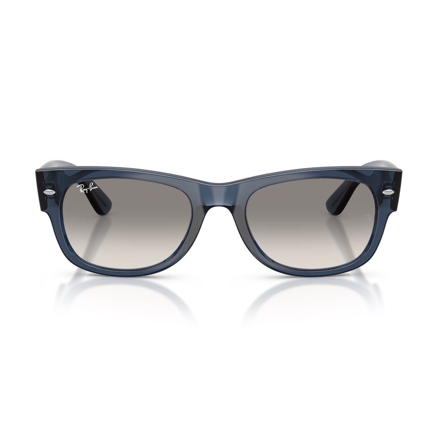 Ray-Ban RB 0832S 684532 52 Mega Wayfarer Unisex Kare Şeffaf Mavi Kemik Güneş Gözlüğü