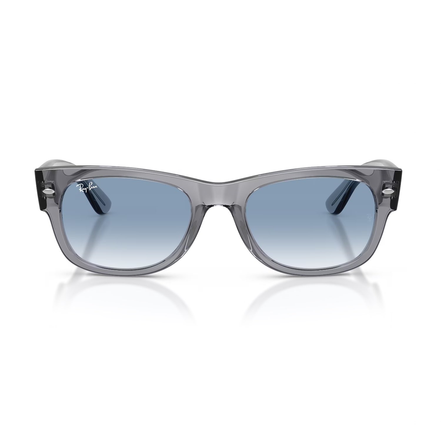 Ray-Ban RB 0832S 68463F 55 Mega Wayfarer Unisex Kare Gri Kemik Güneş Gözlüğü