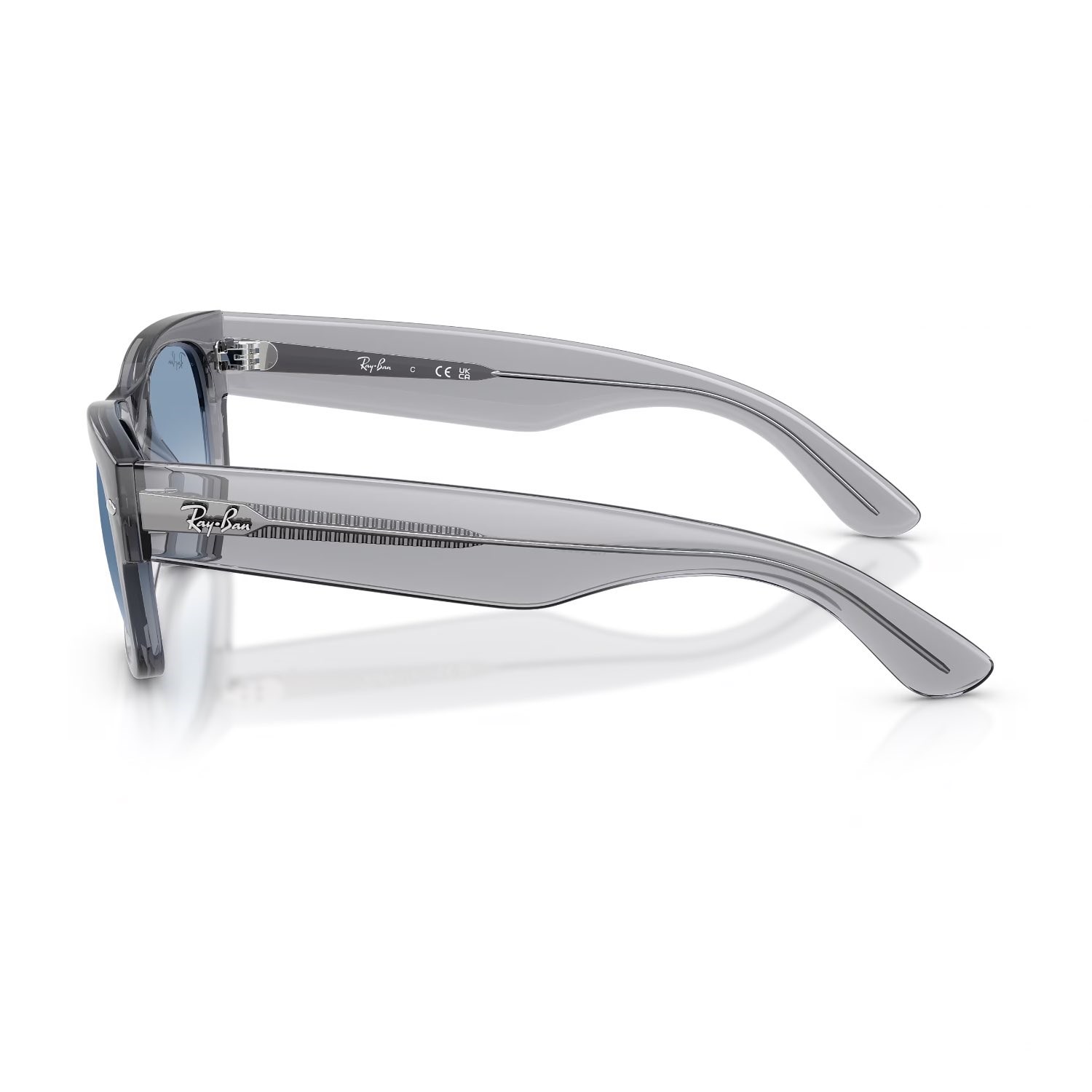 Ray-Ban RB 0832S 68463F 55 Mega Wayfarer Unisex Kare Gri Kemik Güneş Gözlüğü