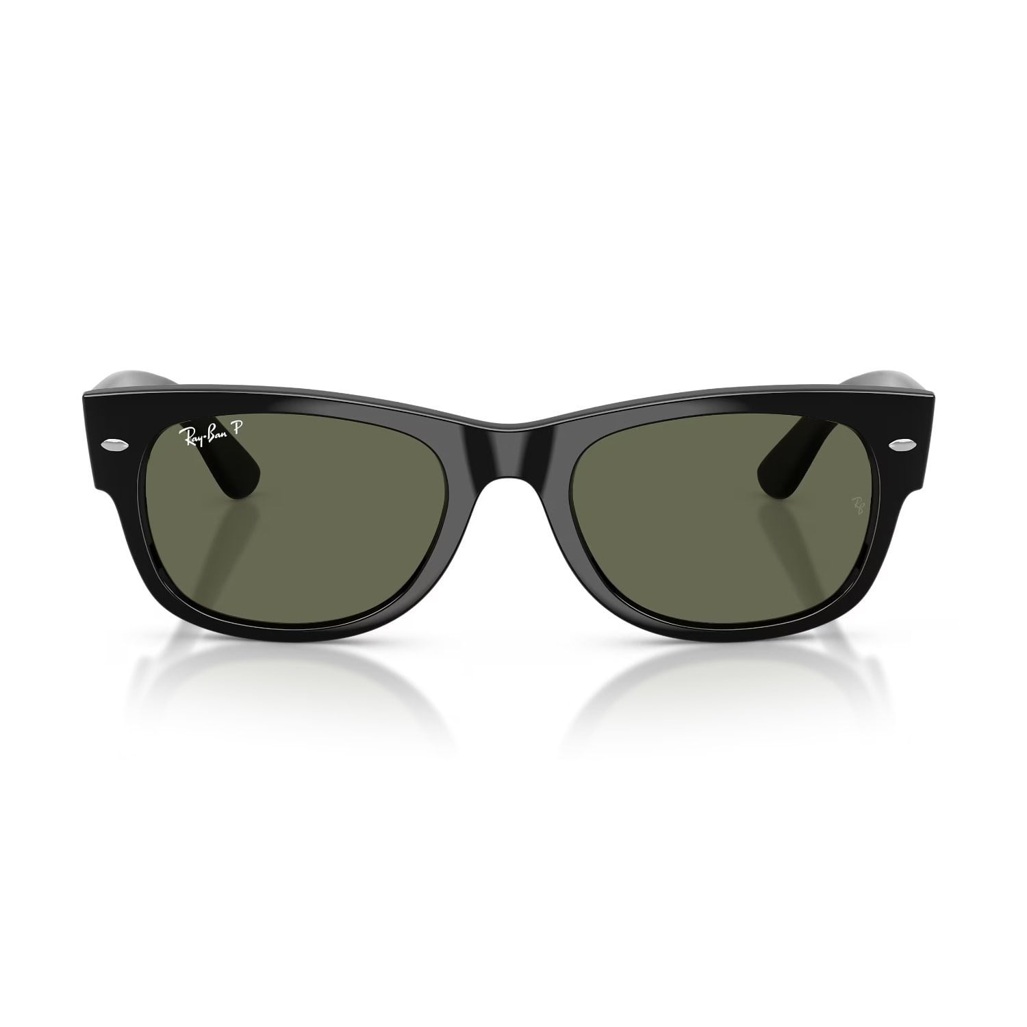 Ray-Ban RB 0832S 90158 52 Mega Wayfarer Unisex Polarize Kare Siyah Kemik Güneş Gözlüğü