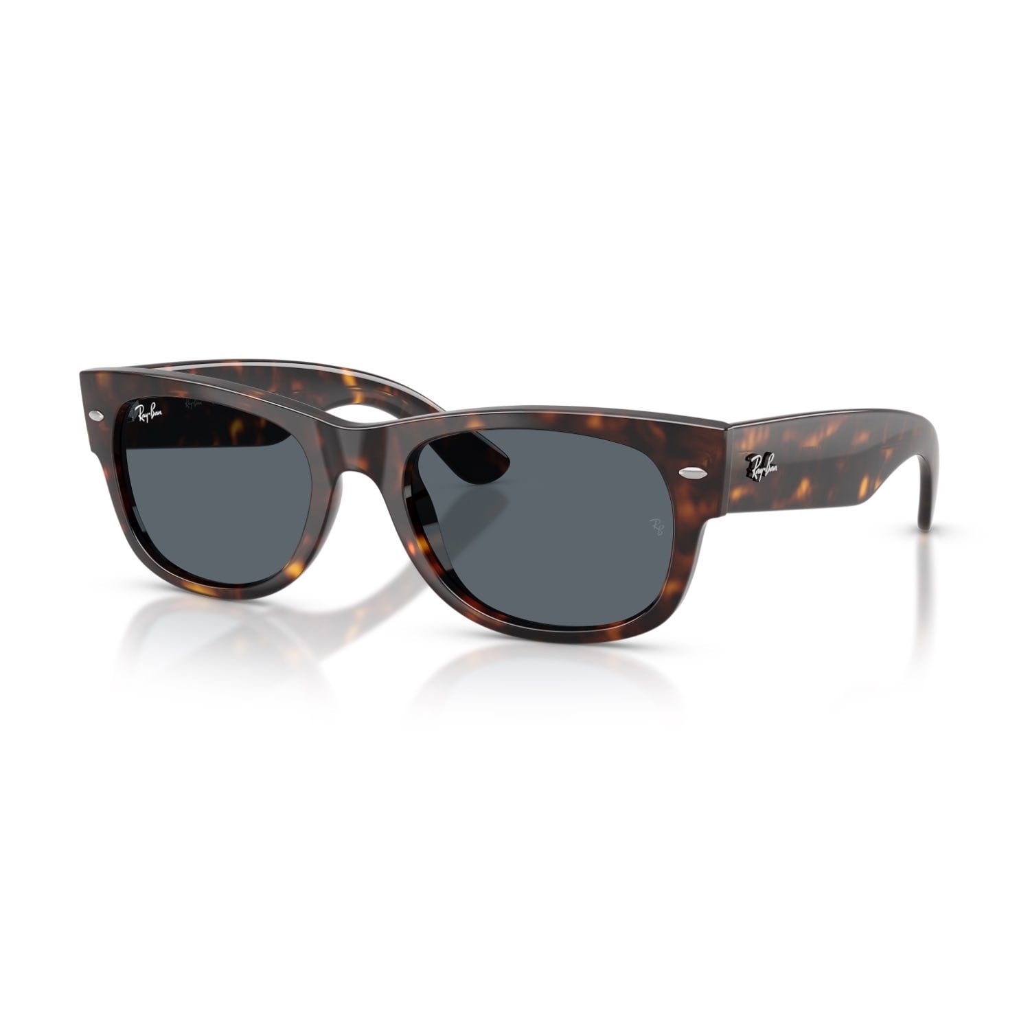 Ray-Ban RB 0832S 902R5 55 Mega Wayfarer Unisex Kare Kırçıllı Kahverengi Güneş Gözlüğü