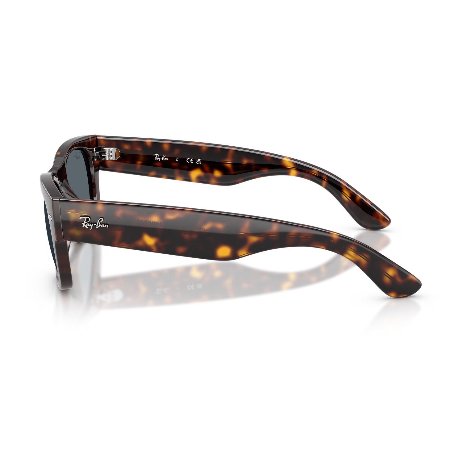 Ray-Ban RB 0832S 902R5 55 Mega Wayfarer Unisex Kare Kırçıllı Kahverengi Güneş Gözlüğü
