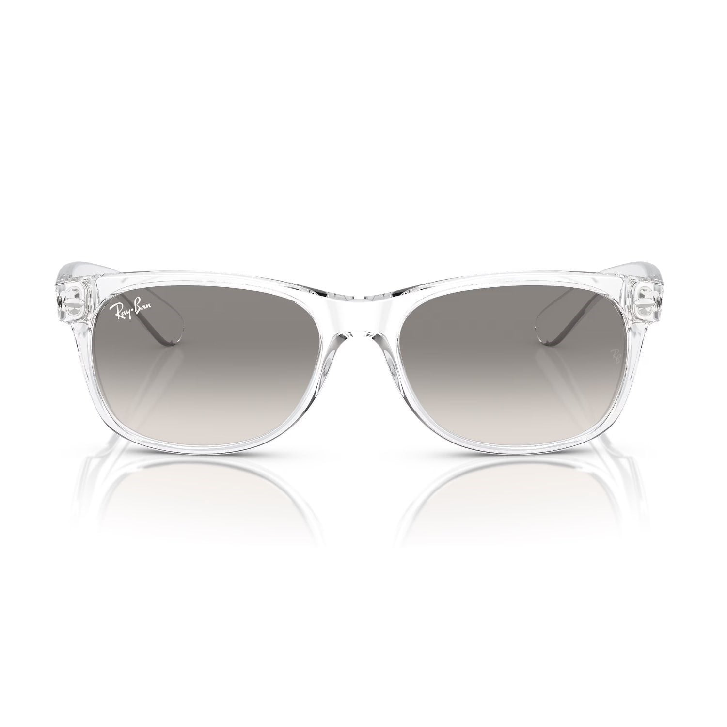 Ray-Ban RB 2132 677432 55 New Wayfarer Unisex Kare Şeffaf Kemik Güneş Gözlüğü