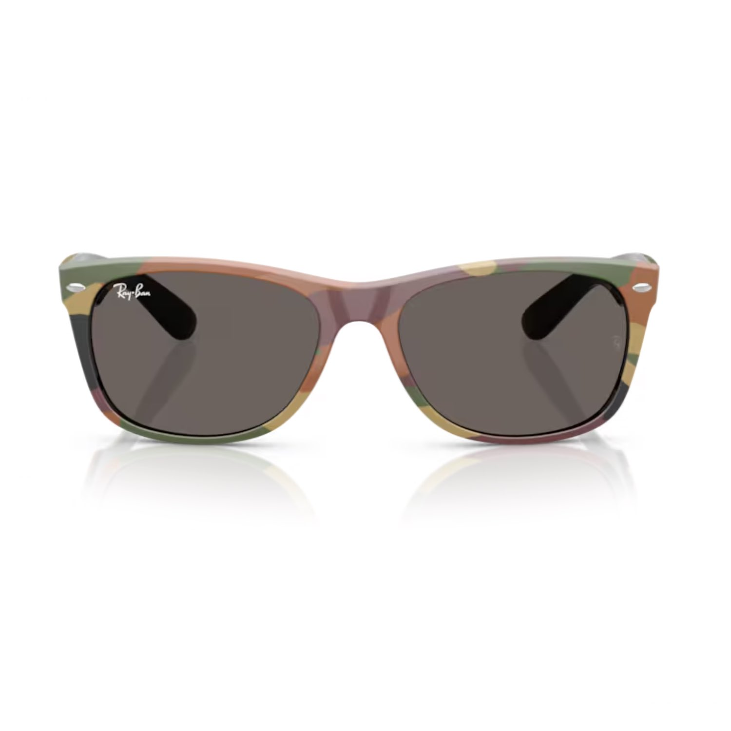 Ray-Ban RB 2132 6822B1 55 New Wayfarer Unisex Kare Çok Renkli Kemik Güneş Gözlüğü